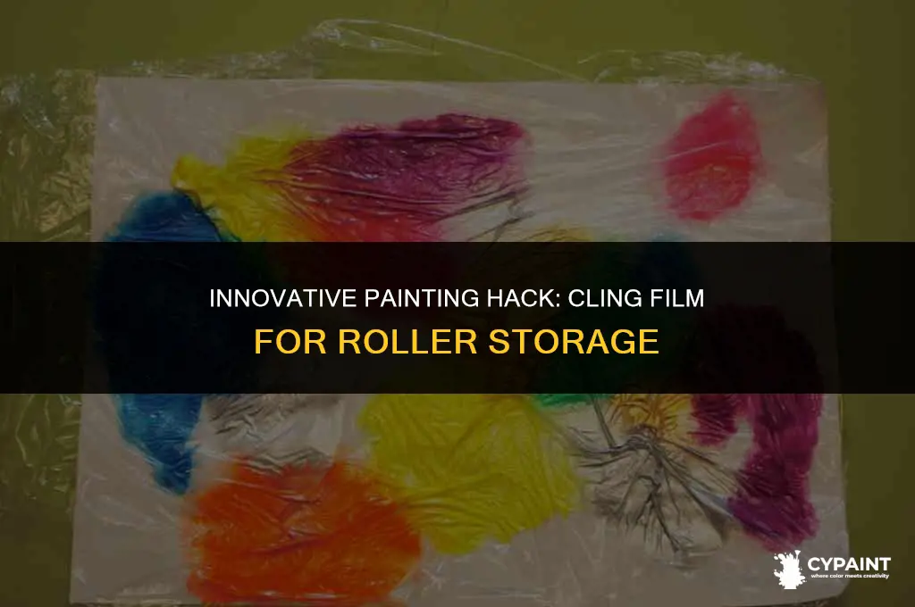 can you wrap paint roller in cling film