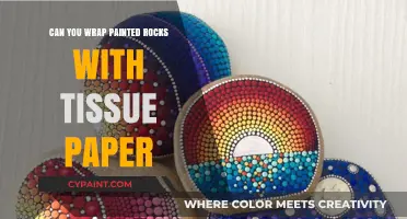 Crafting with Nature: Tissue Paper-Wrapped Painted Rocks