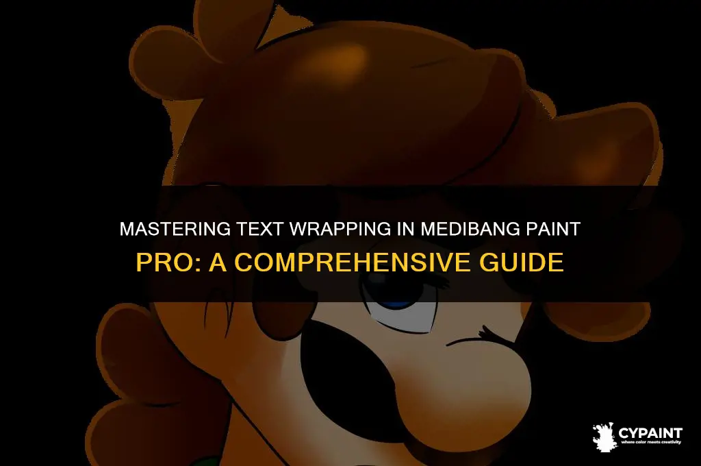 can you wrap text in medibang paint pro