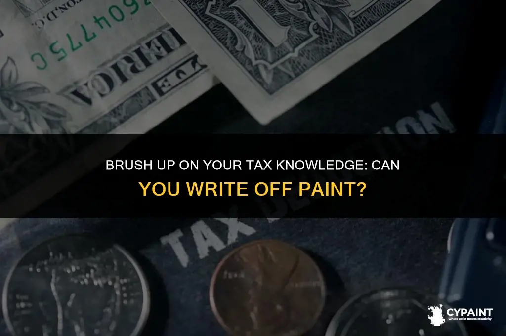 can you write off paint on your taxes