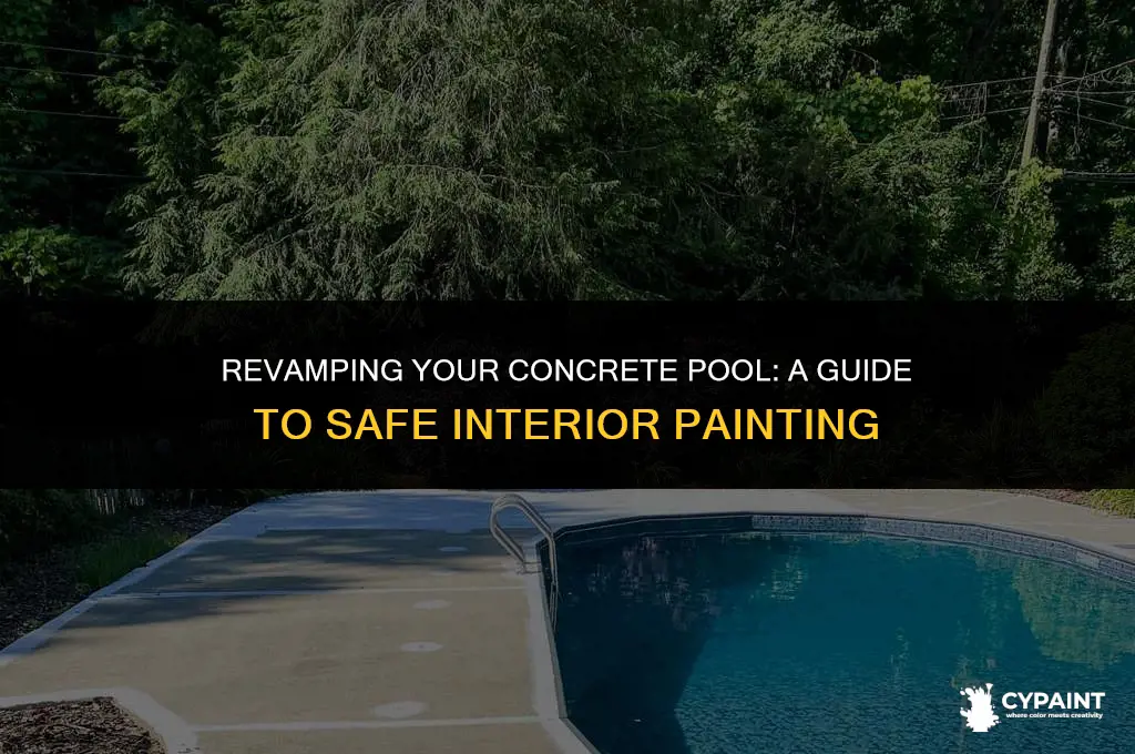 can yoy paint inside of a concrete pool