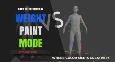Troubleshooting Blender: Why Can't I Select Bones in Weight Paint Mode?