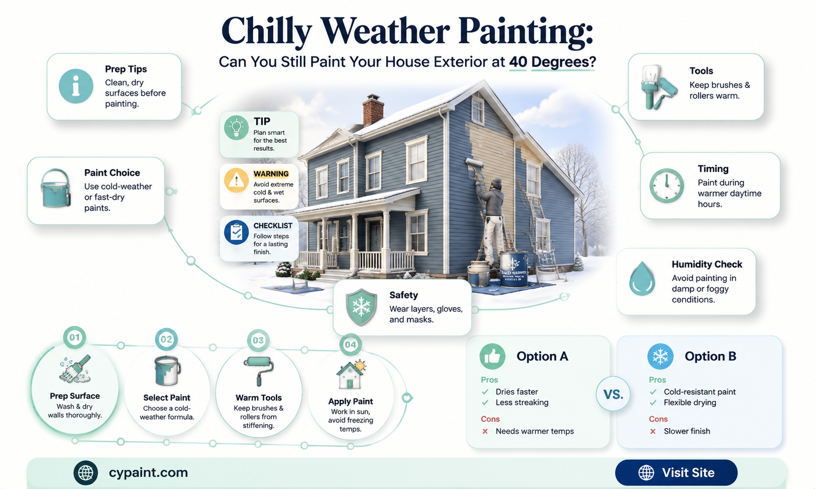 can u still paint exterior if 40 degrees