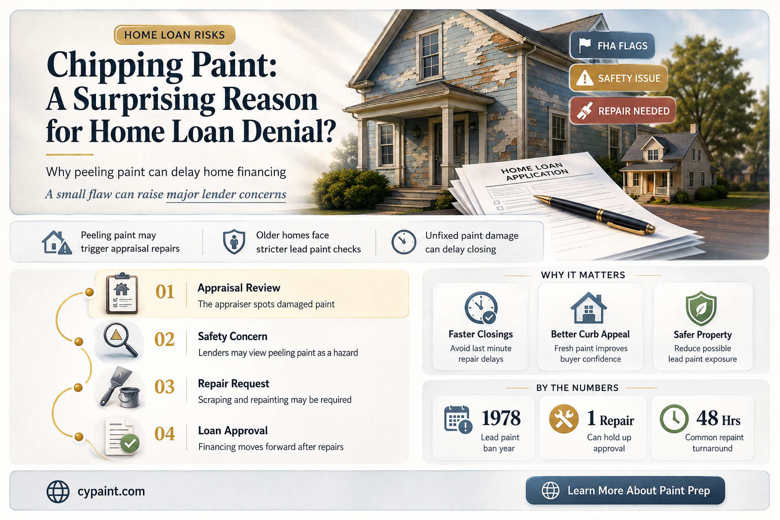 can you be denied a home loan from chipping paint