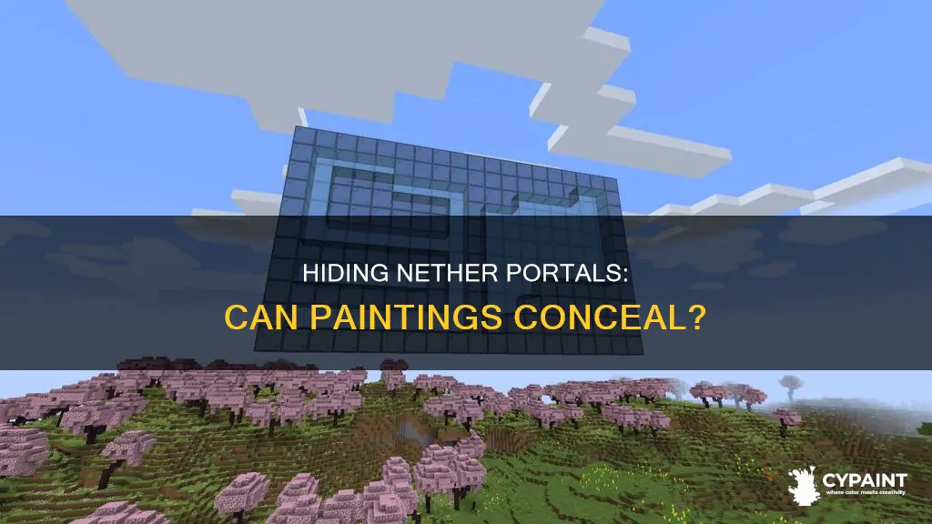 could you hide a nether portal behind a painting