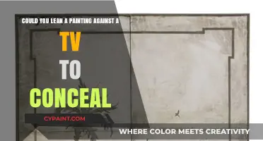 Creative TV Hiding Hack: Lean a Painting for Stylish Concealment