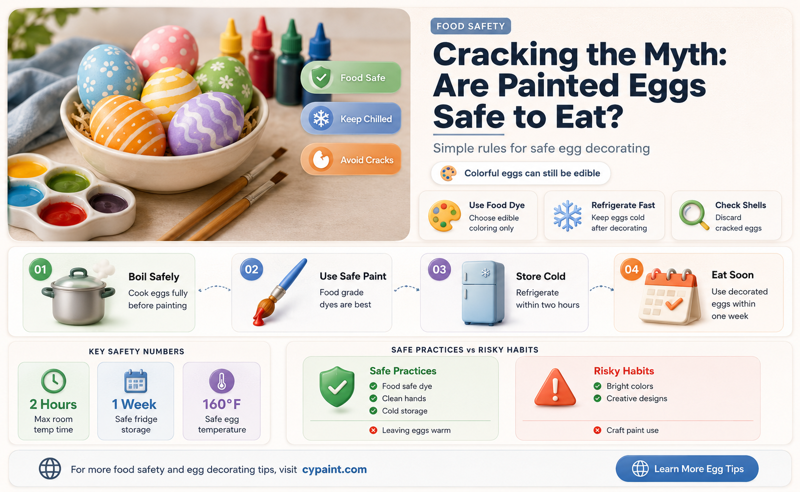 can you eat eggs that have been painted