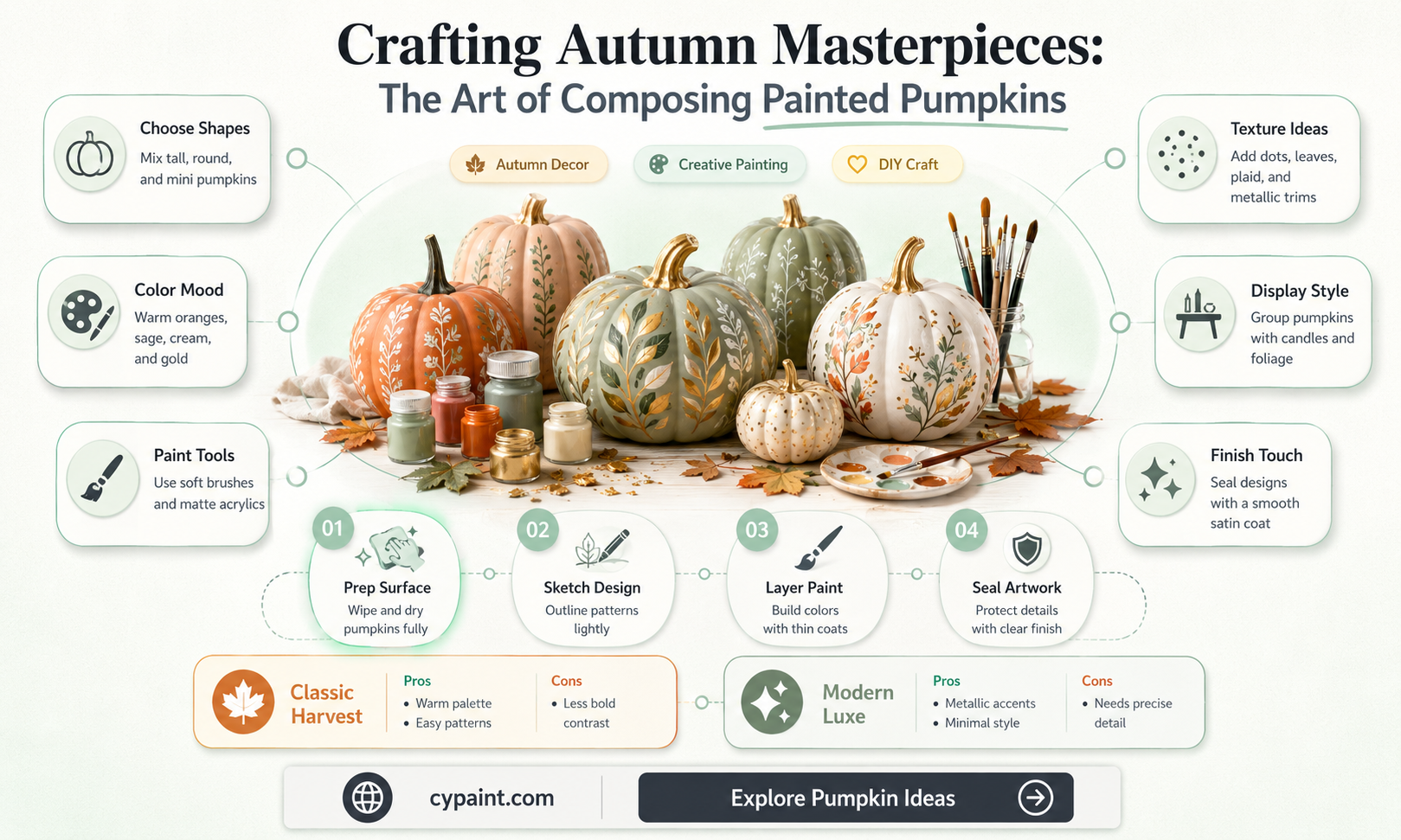 can you compose a pumpkin youve painted on