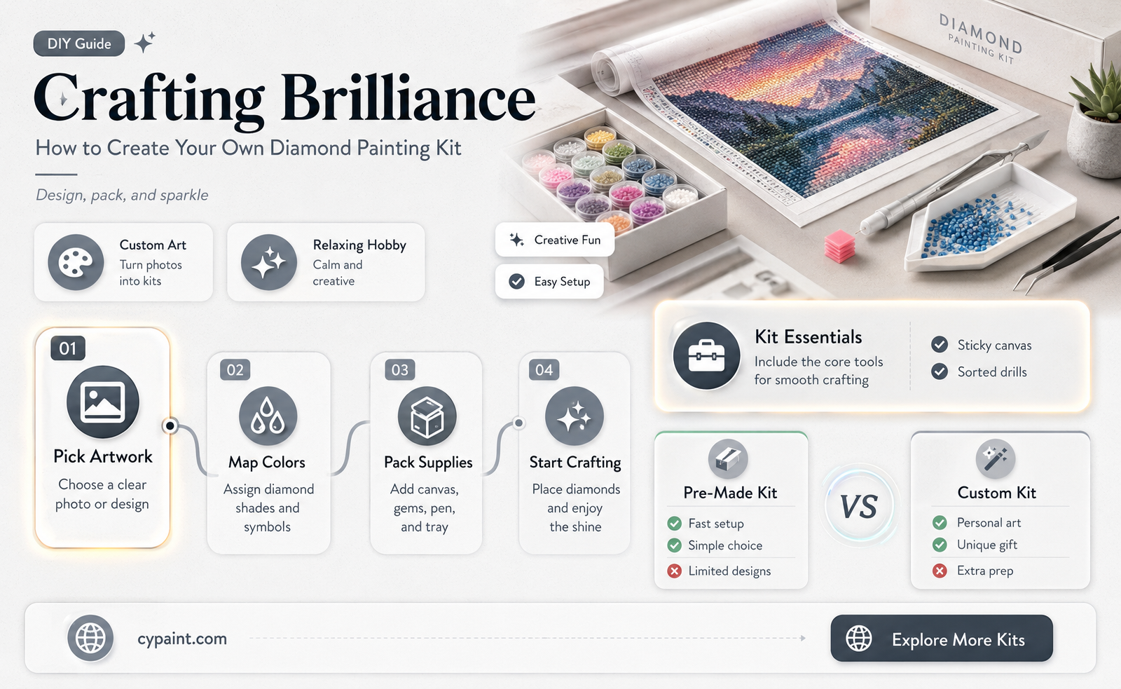 can you create your own diamond painting kit
