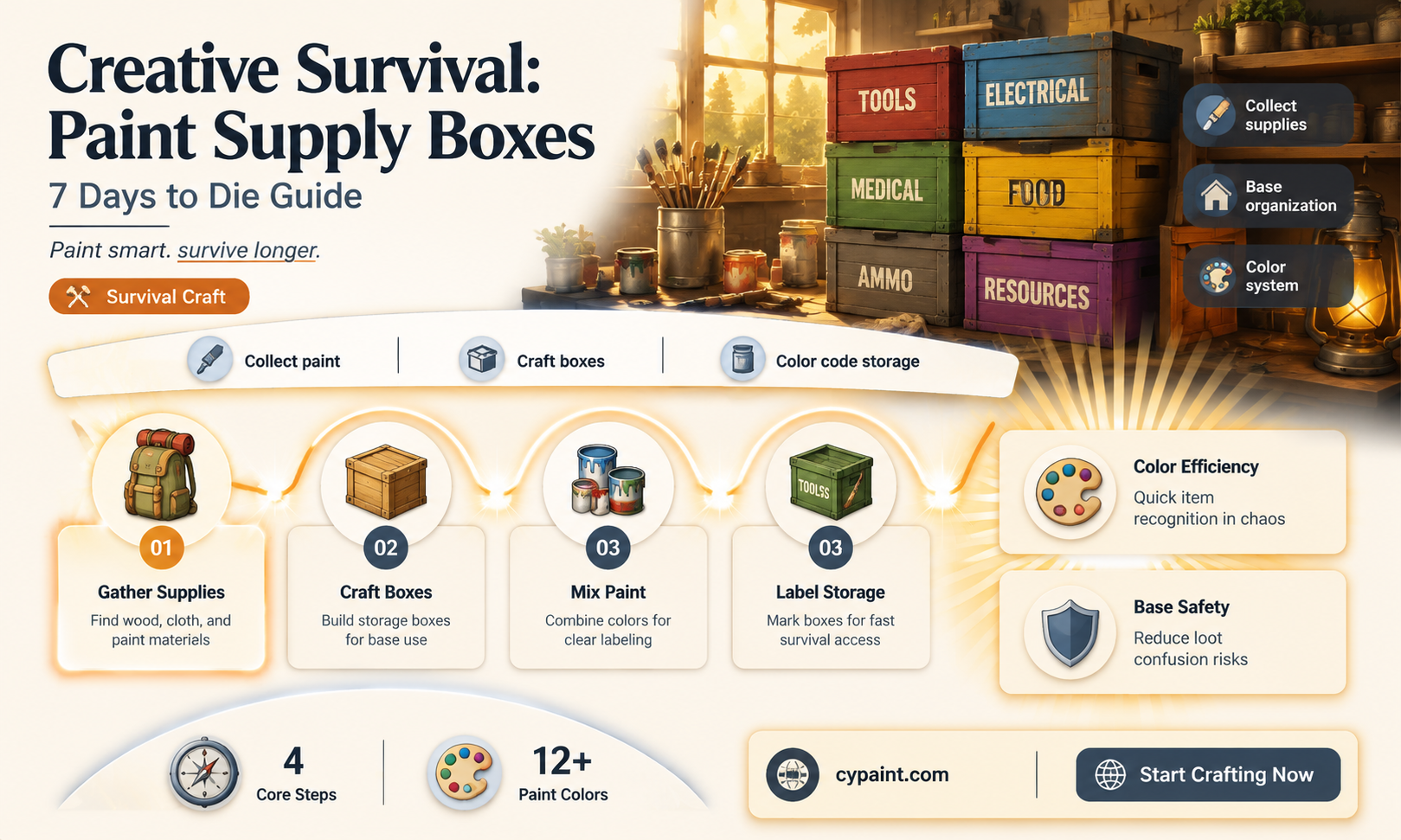 can youi paint a supply box in 7dtd