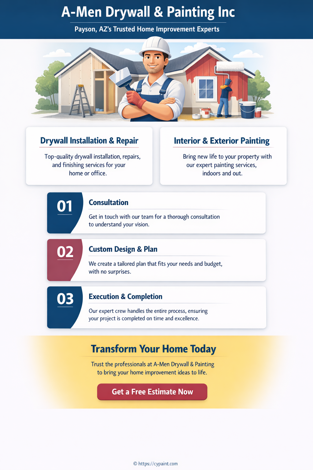 a-men drywal and painting inc payson az