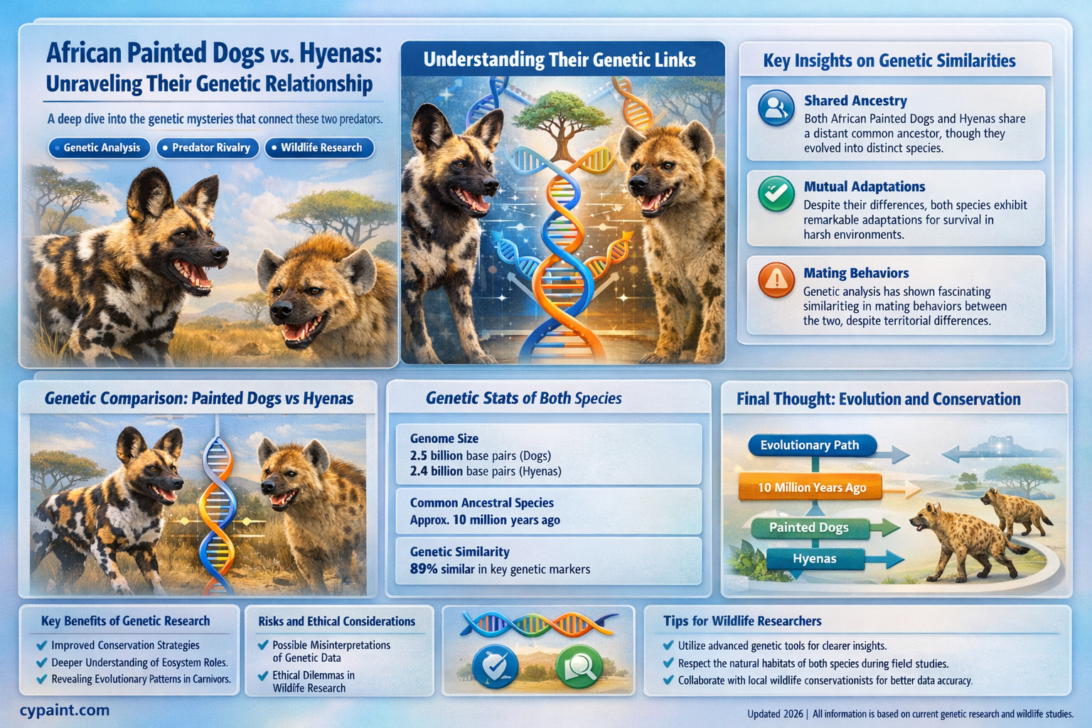 are african painted dogs related to hyenas