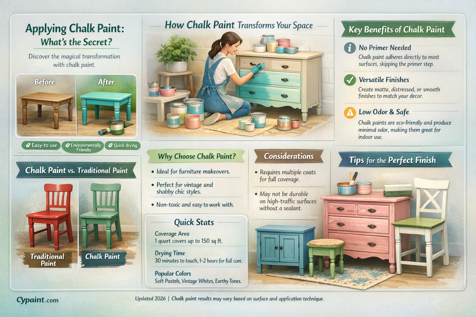 are there any special steps to applying chaulk paint