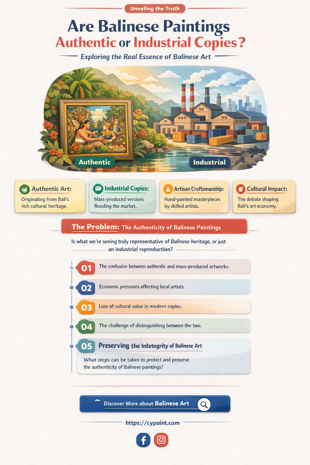 are the balinese paintings frequently industrial copies
