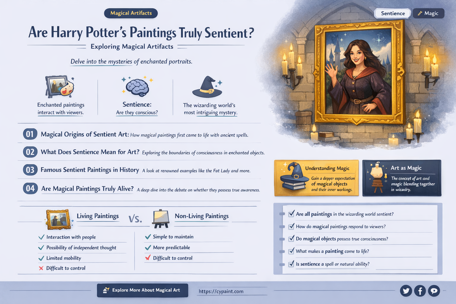 are the paintings in harry potter sentient