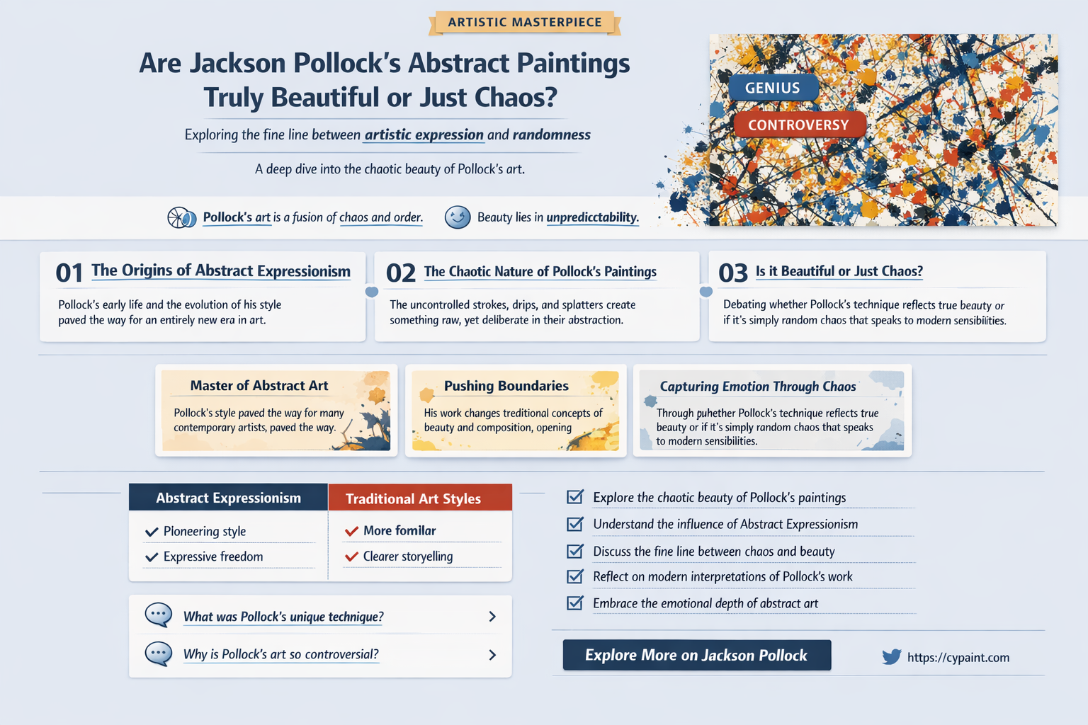 are jackson pollock paintings supposed to beautiful