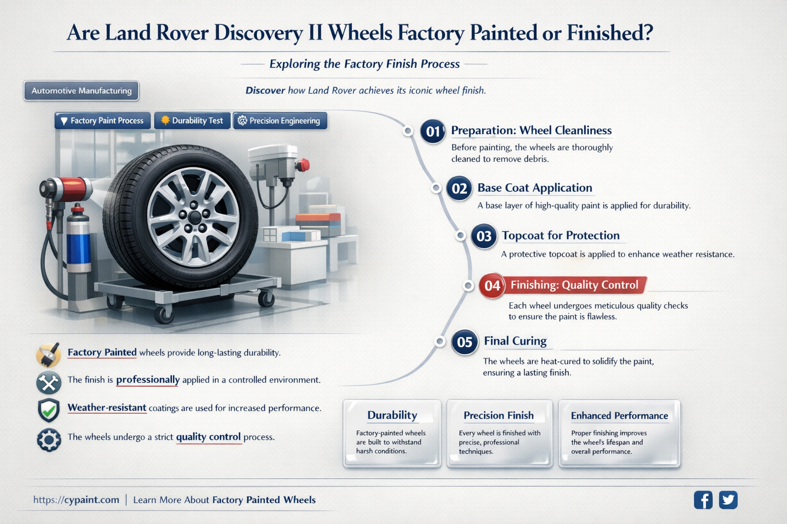 are land rover disco ii wheels painted