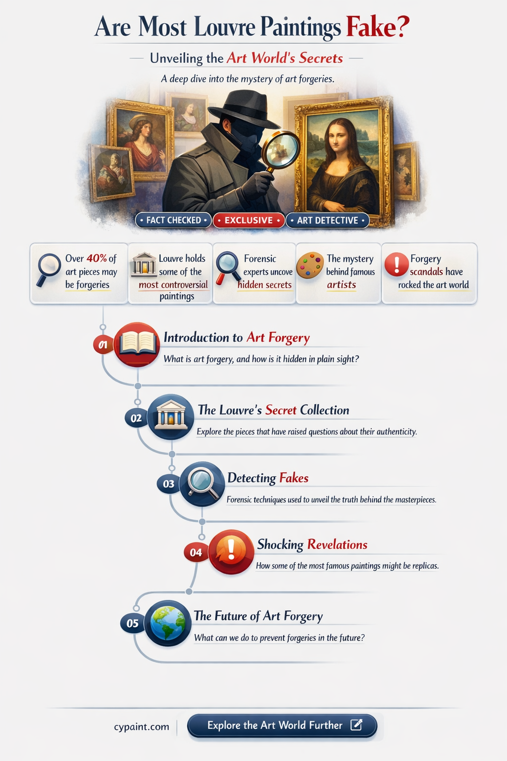 are most paintings in the louvre fake