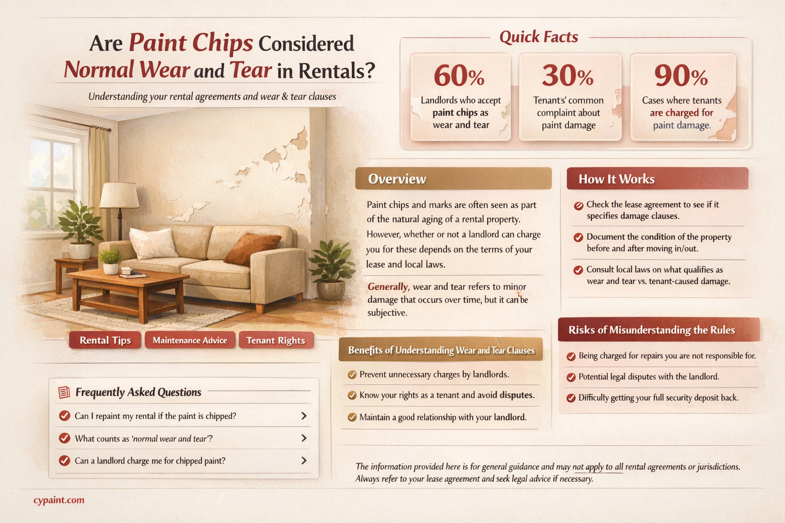 are paint chips normal wear and tear