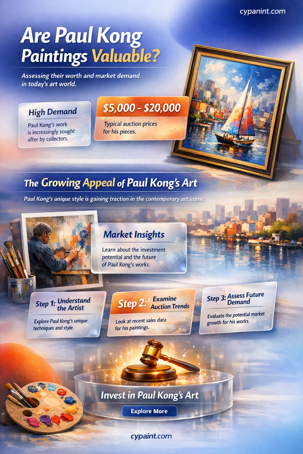 are paul kong paintings worth any money