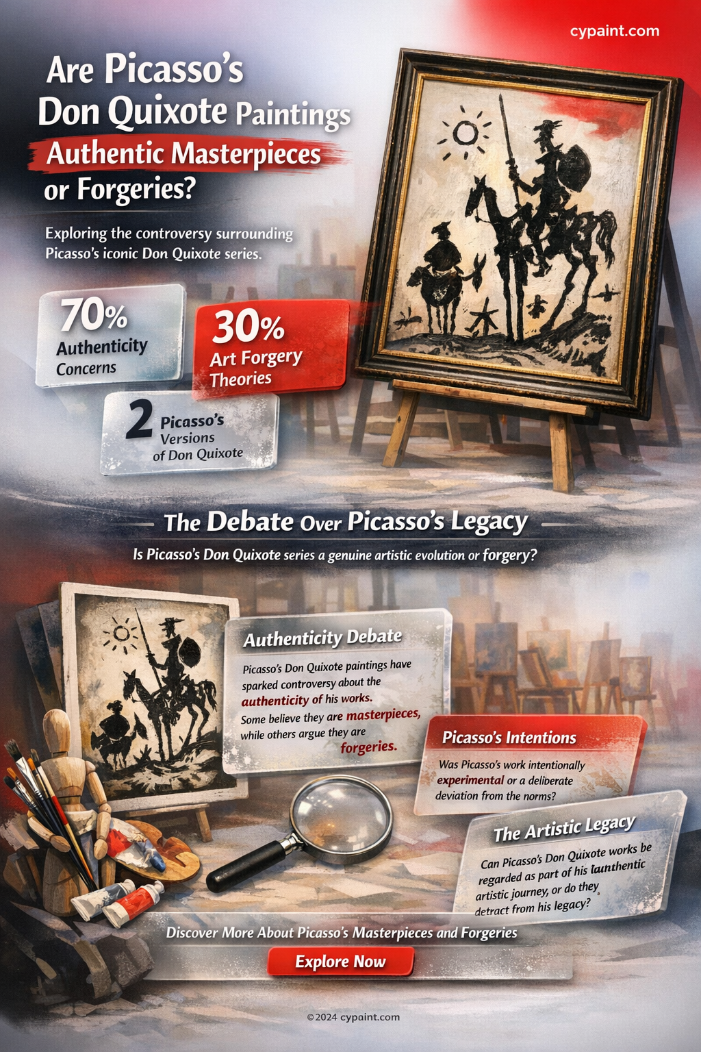 are don quixote paintings by picasso legitimate
