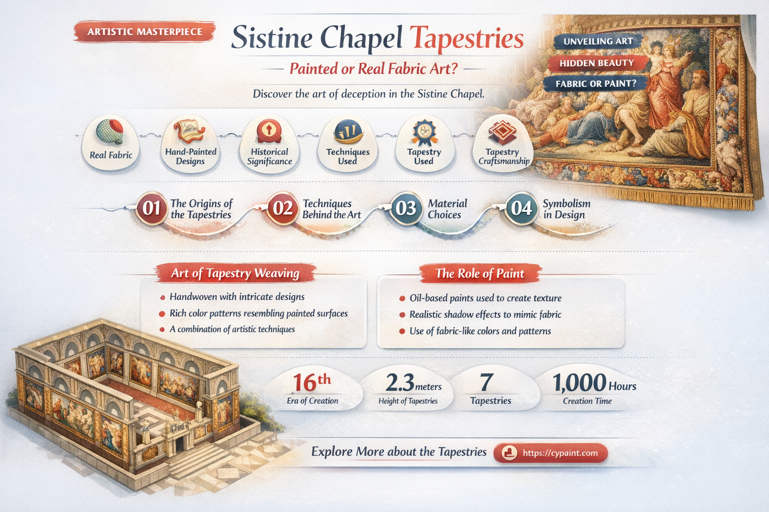 are the tapestrys in the sistine chapel painted or real