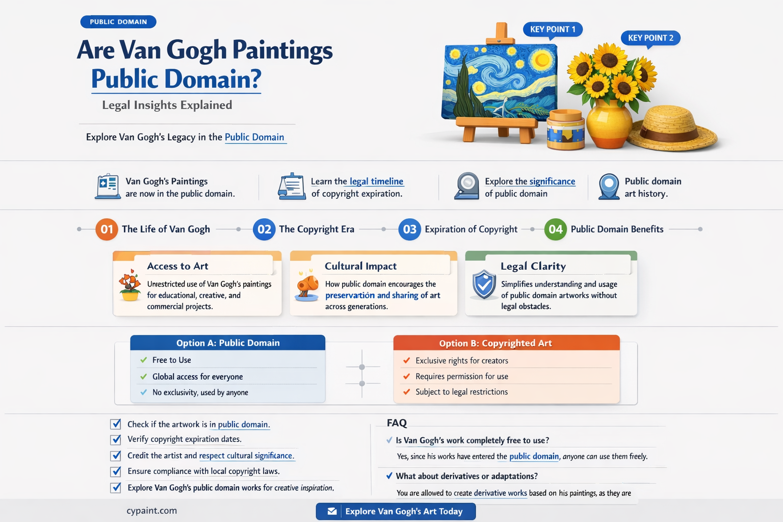 are van gogh paintings in public domain