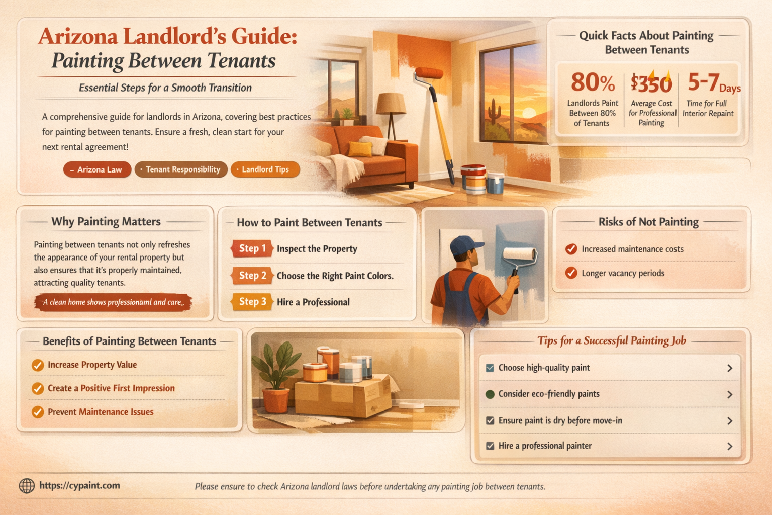 are landlords required to paint between tenants in arizona