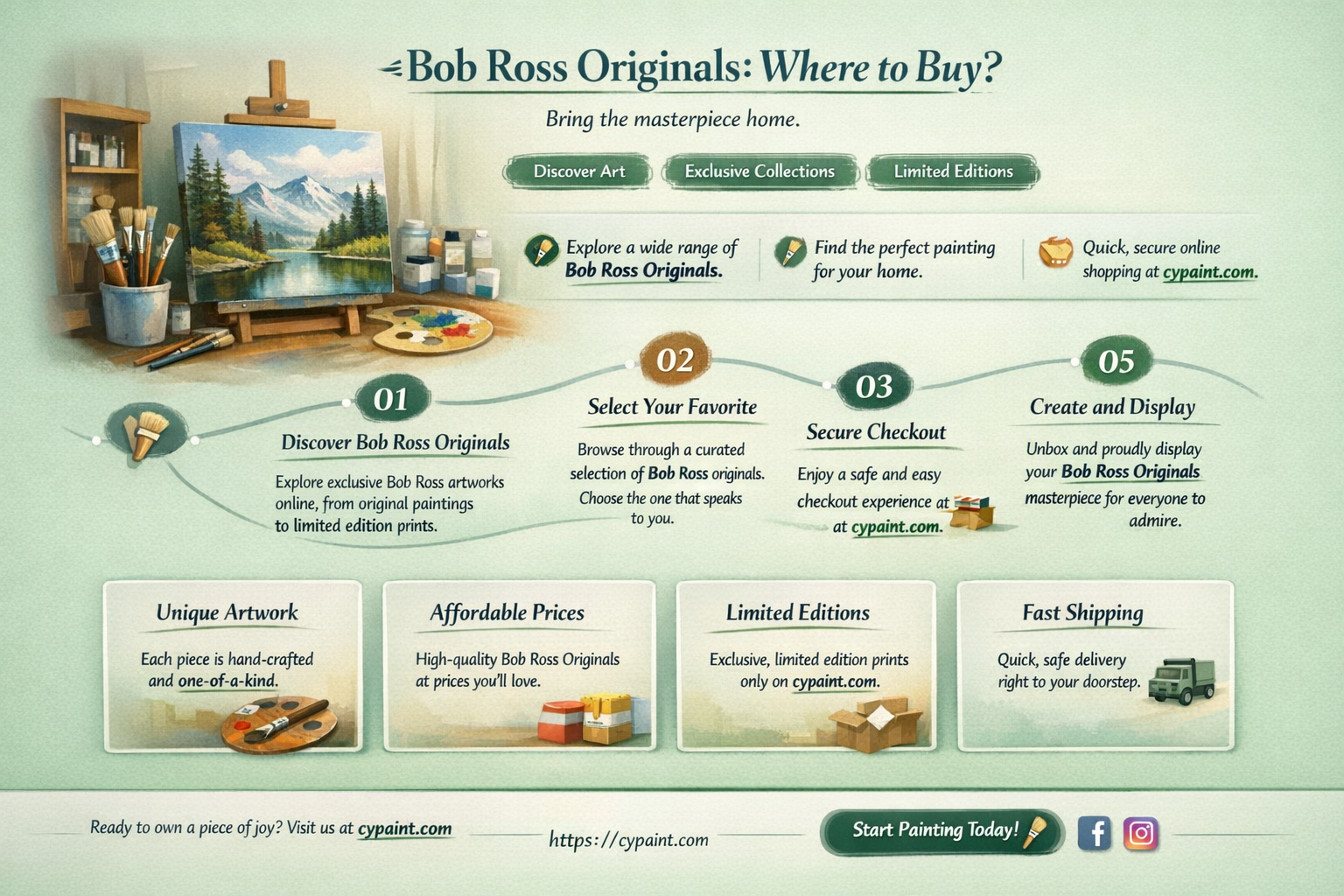 are there any original bob ross paintings for sale