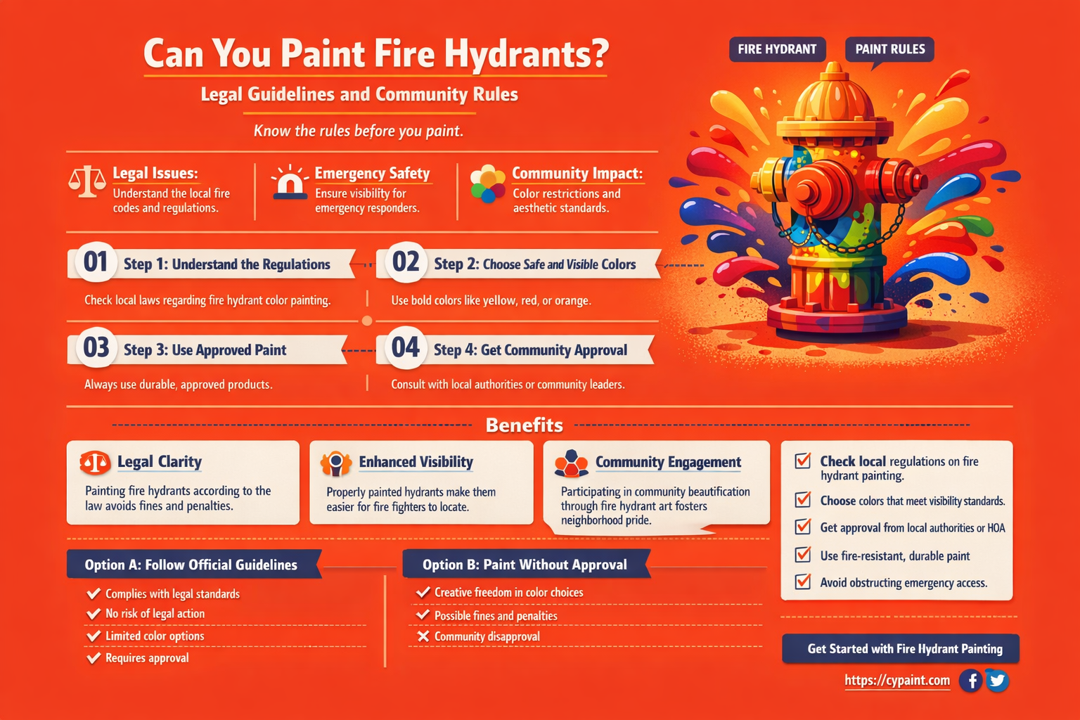 are you allowed to paint fire hydrants