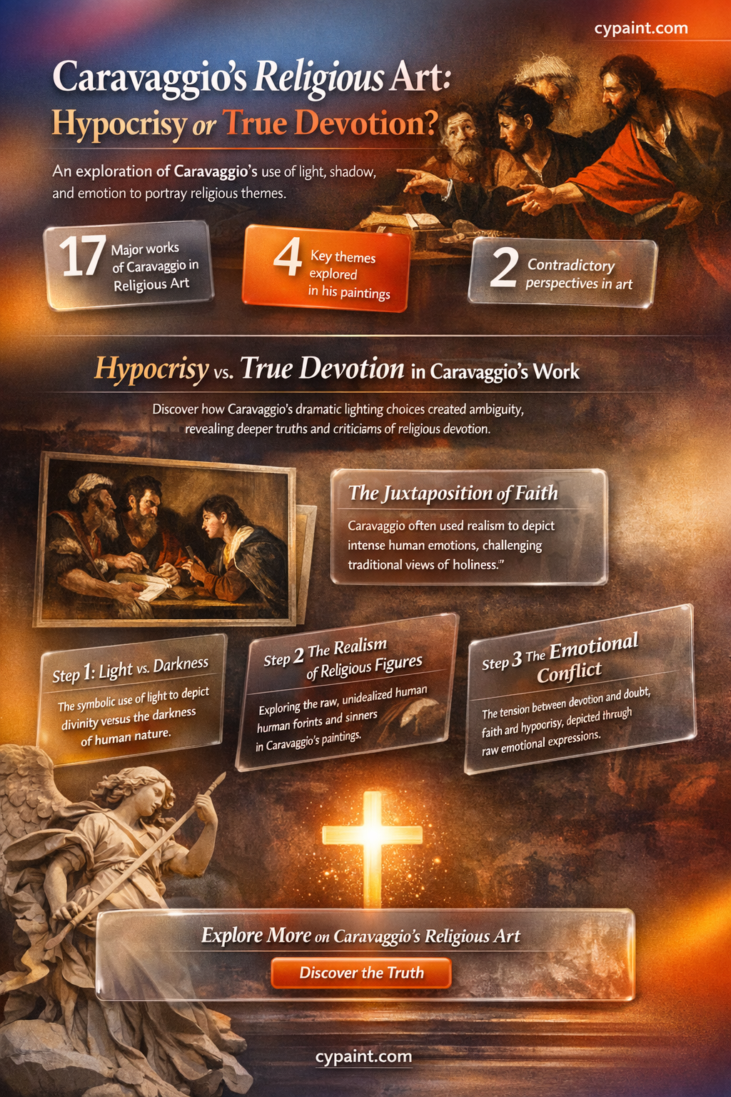 are caravaggio religious paintings then an act of hypocrisy