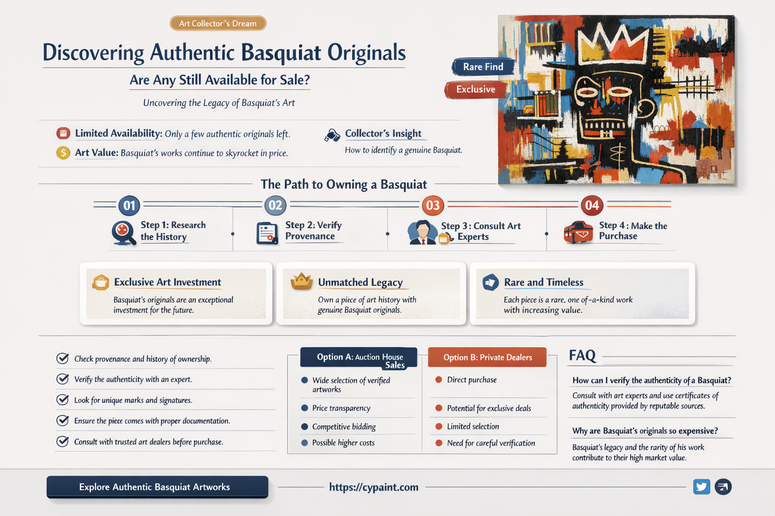 are there any original basquiat paintings for sale