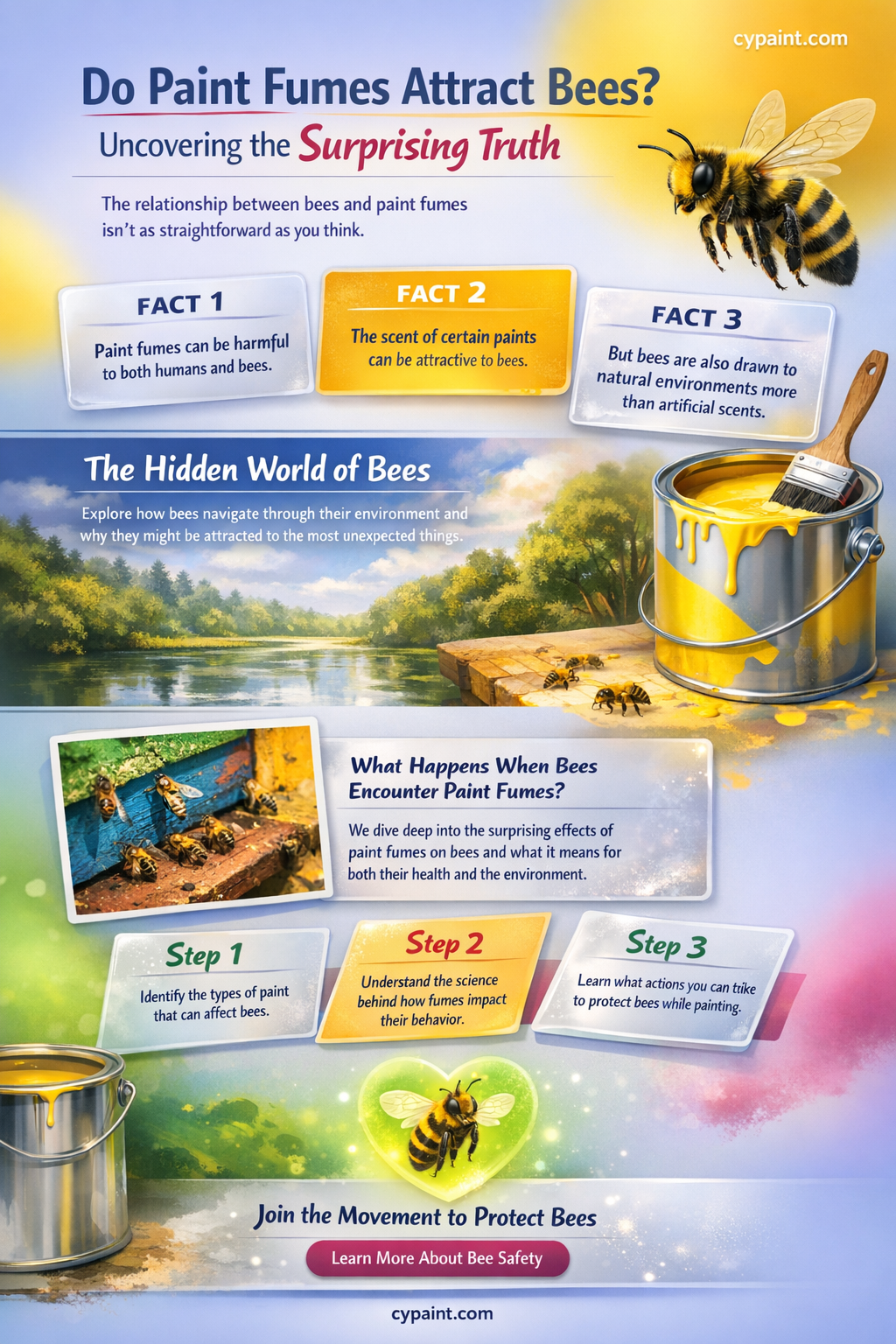 are bees attracted to the smell of paint