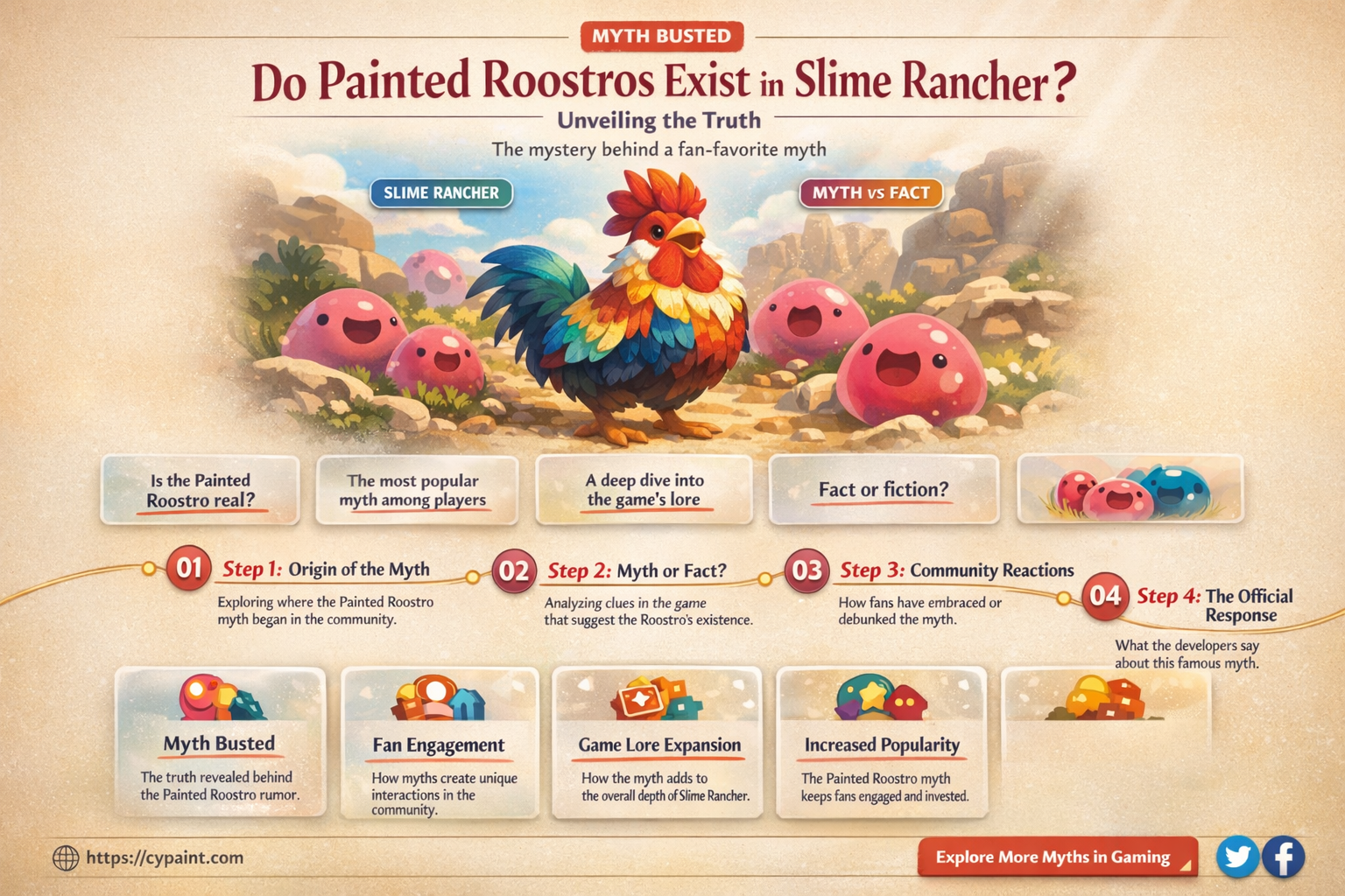 are there painted roostros in slime rancher