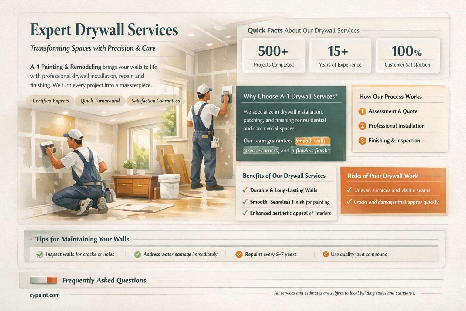 a-1 painting and remodeling drywall contractor