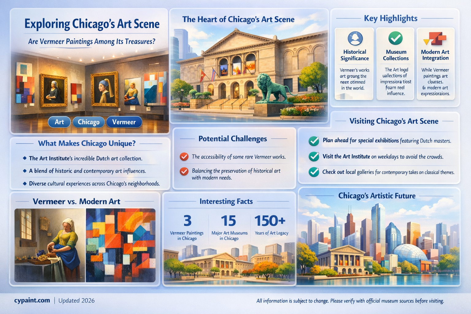 are there any johannes vermeer paintings in chicago