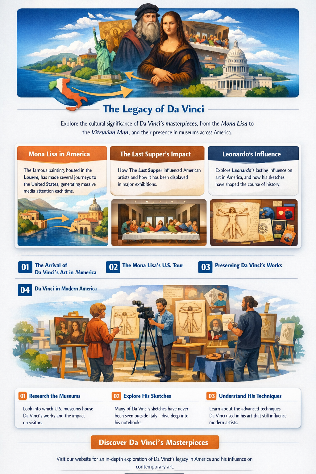 are there any da vinci paintings in america