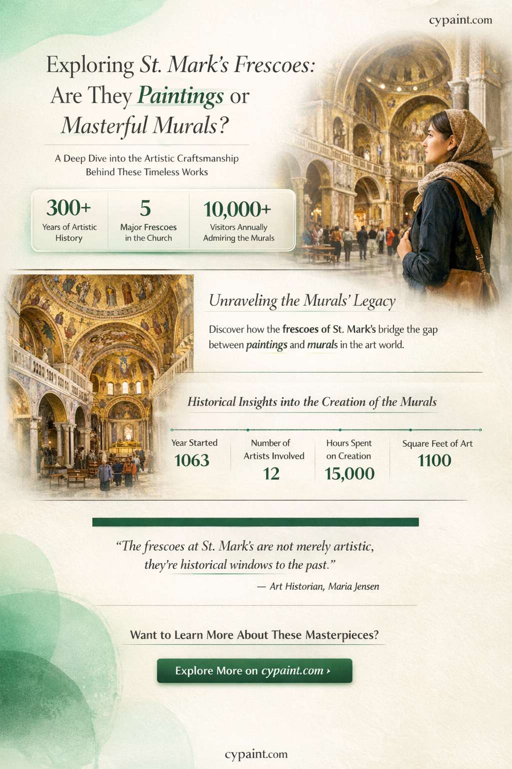 are the paintings in st marks fresscos