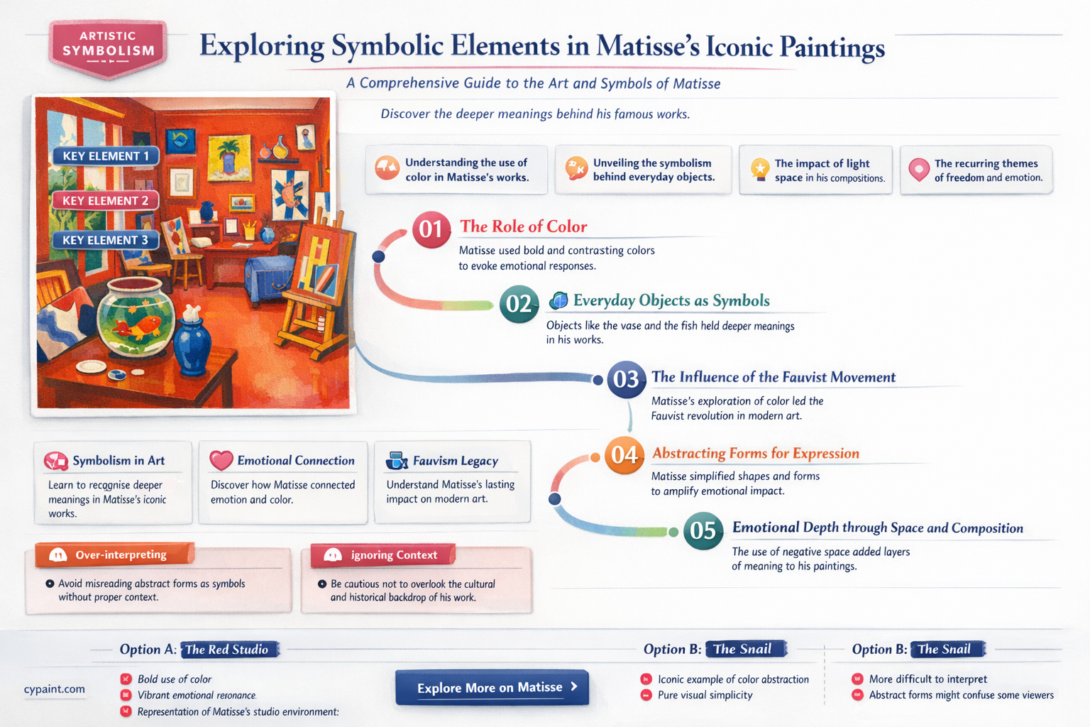 are there any symbols for matisse paintings