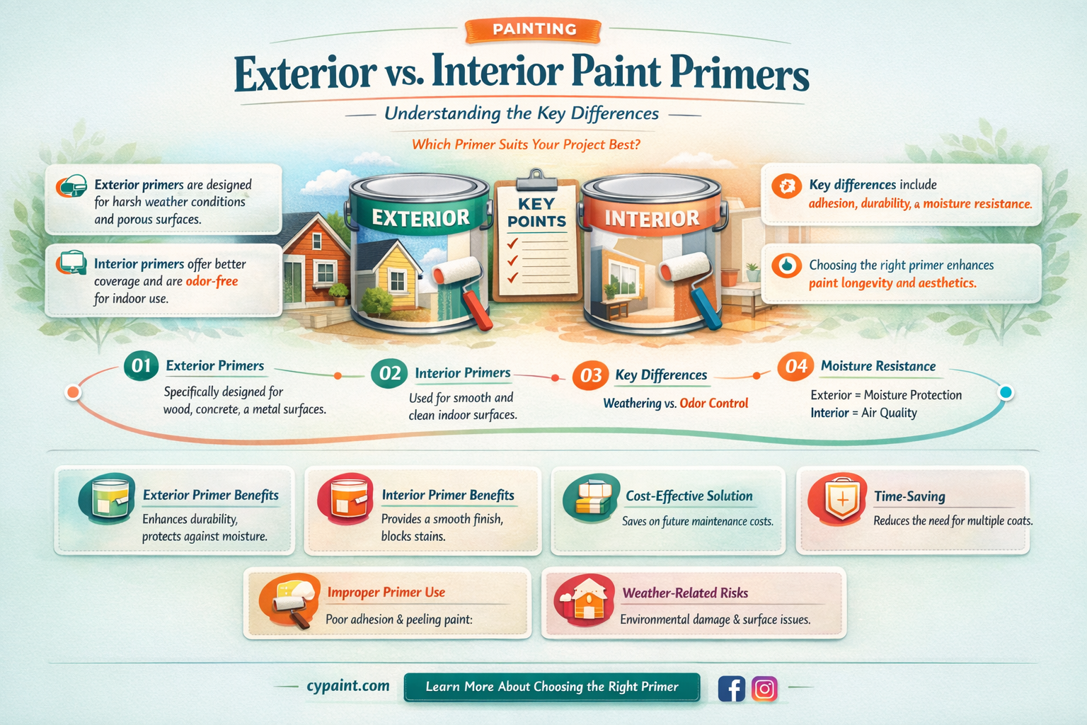 are there ecterior and interior paint primers