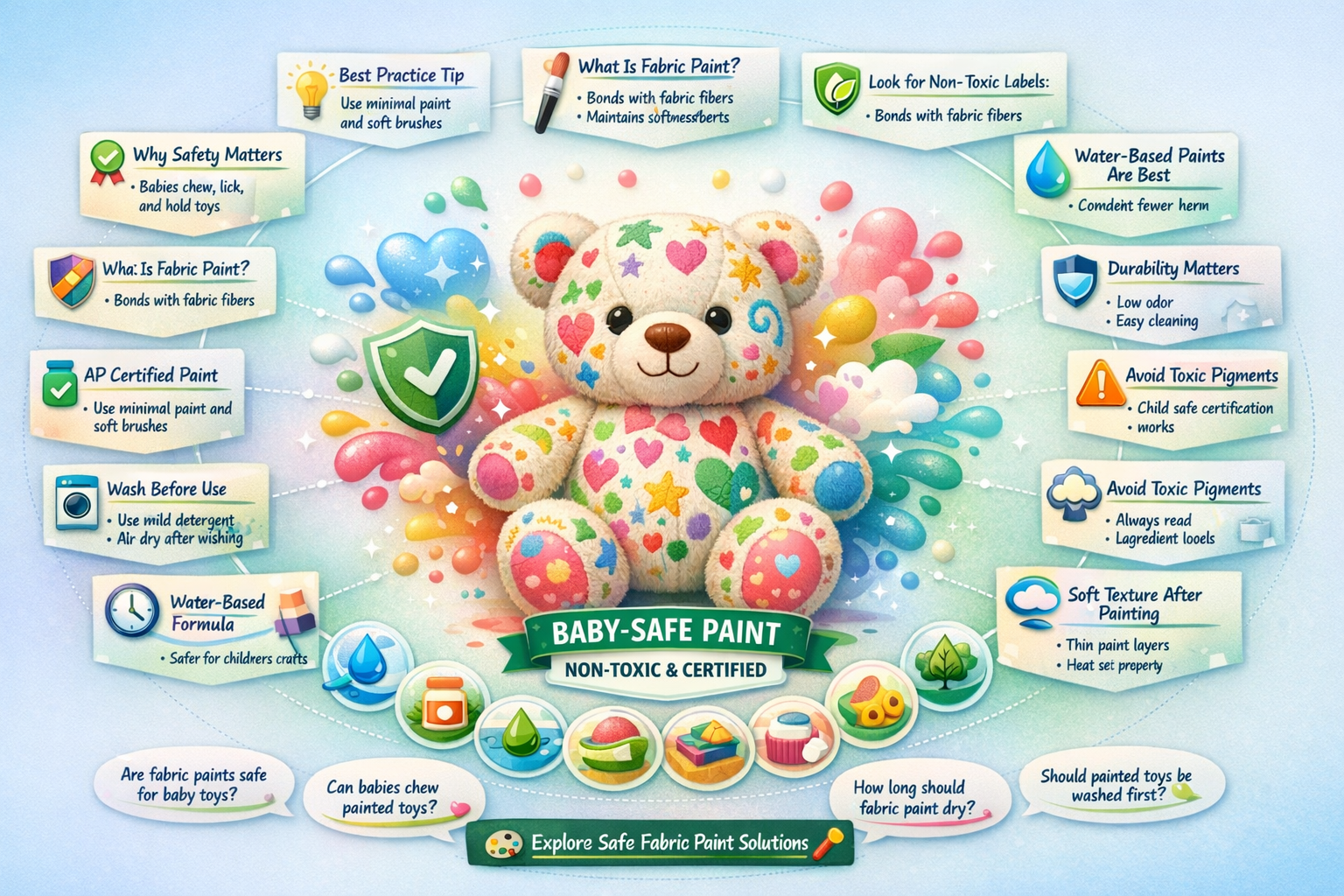 are fabric paints safe for an infant