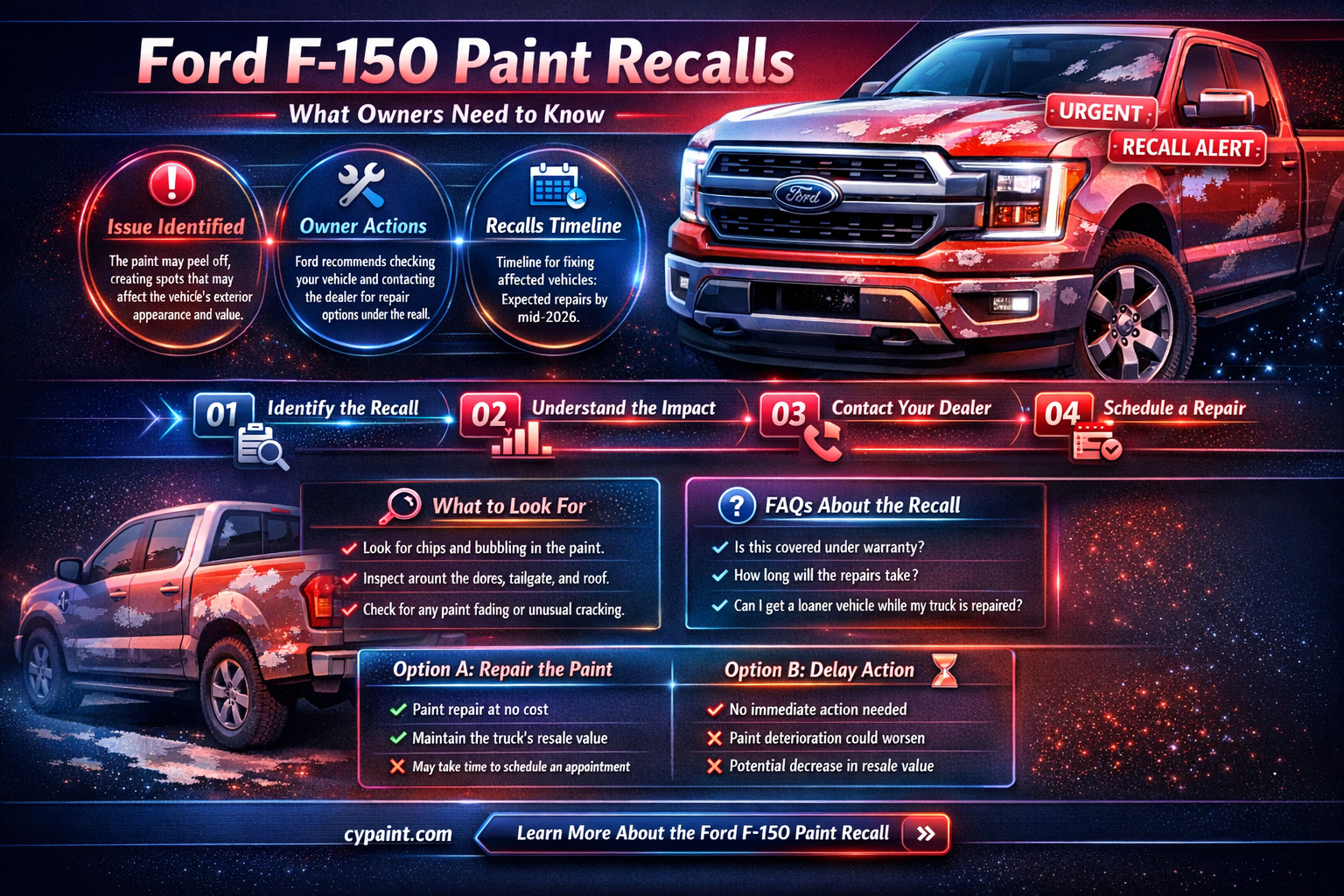 are there any ford f-150 paint recalls