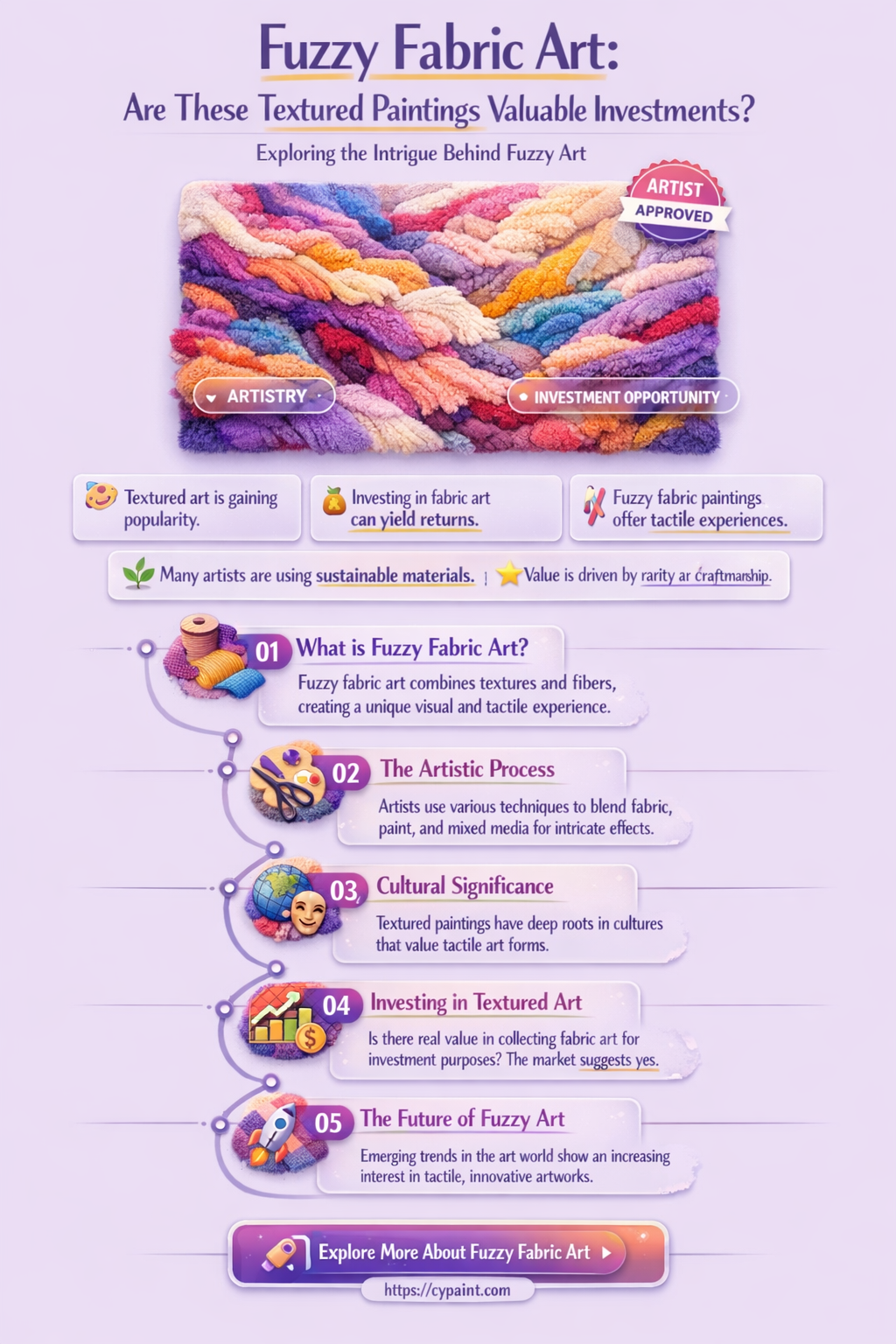 are paintings on fuzzy fabric worth money