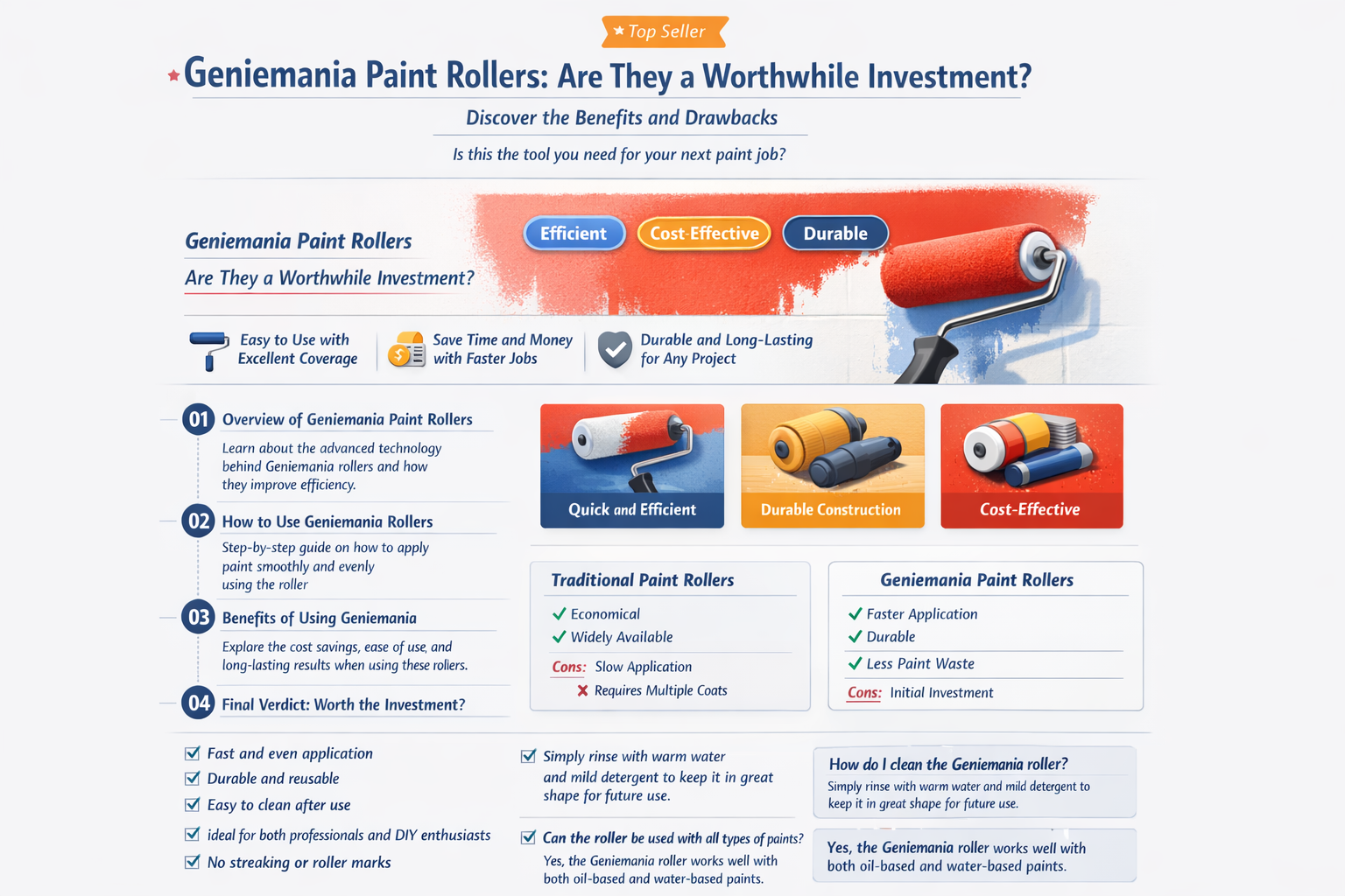 are geniemania paint rollers worth the money