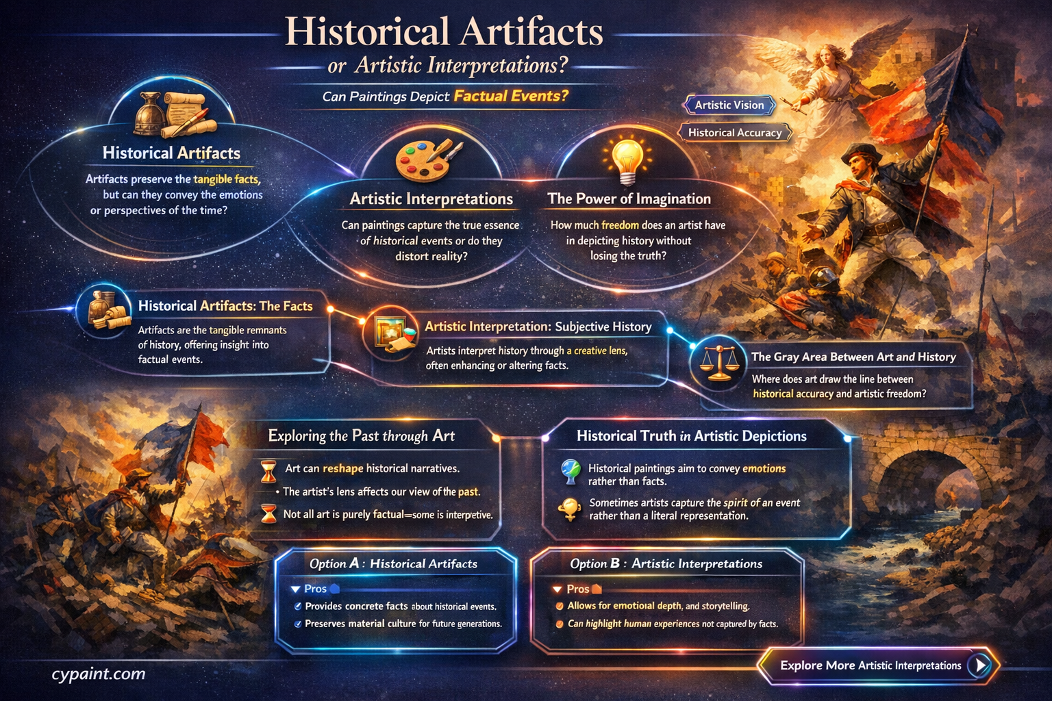 can a painting of a historical event be a fact