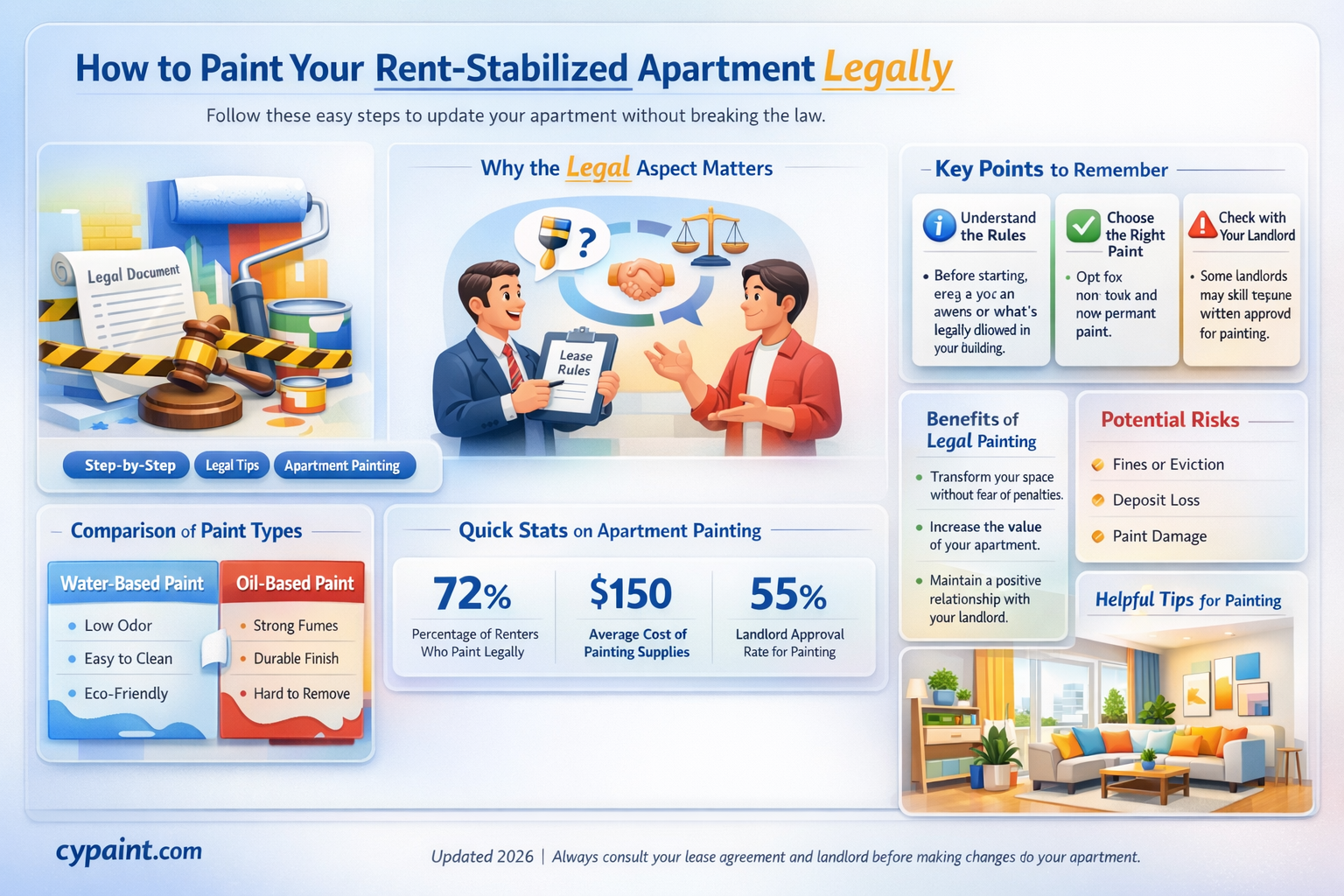 are you allowed to paint your rent stabilized apt
