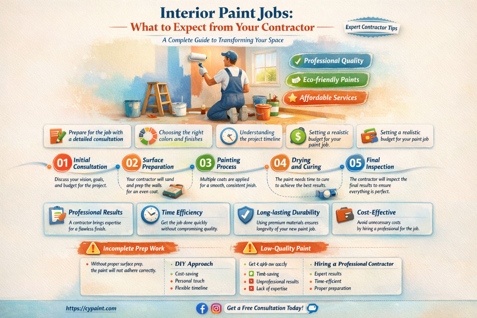 can a paint contract just focus on interior paintin