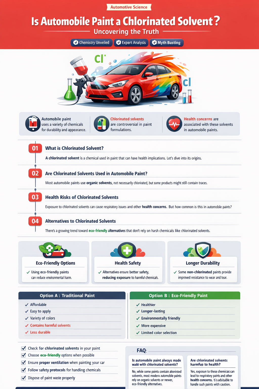 are automobile paint considered a chlorinated solvent
