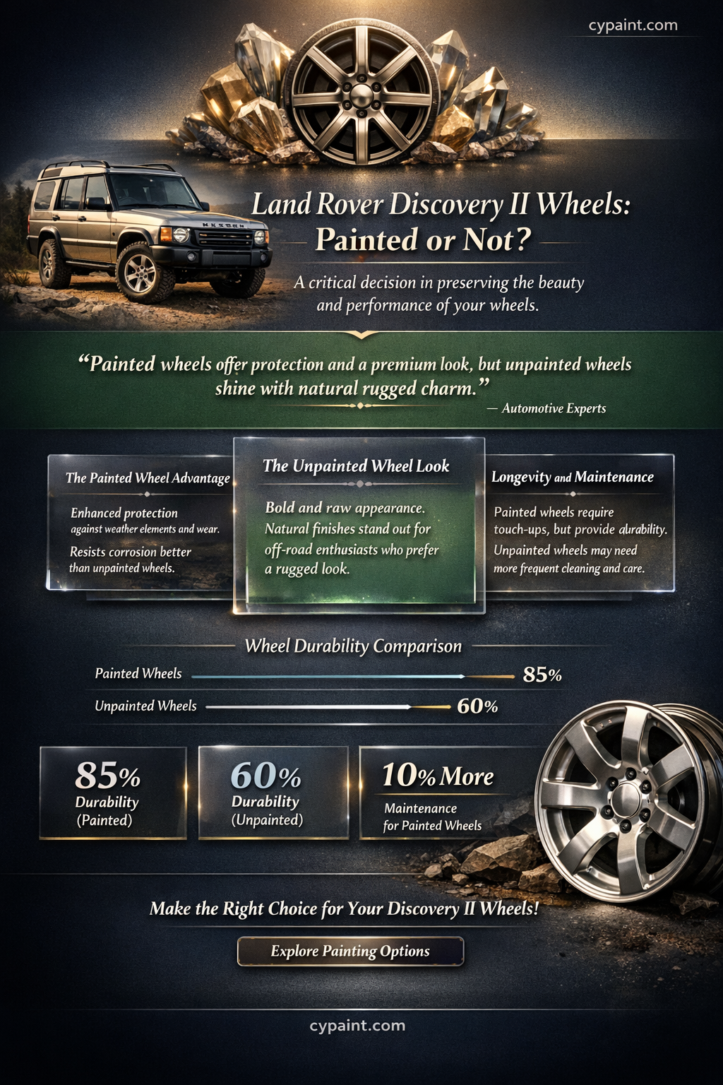 are land rover discovery ii wheels painted