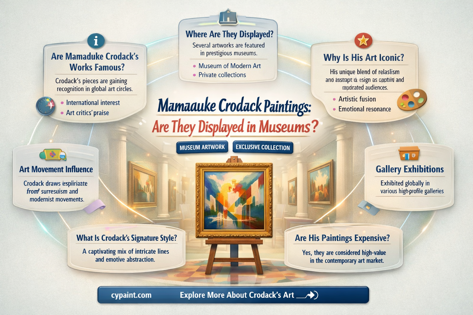 are mamaduke crodack paintings in a museum
